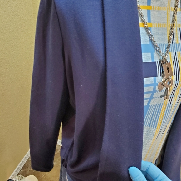 Summer & Sage Navy Blue Open Cardifgan sz M - Picture 3 of 15